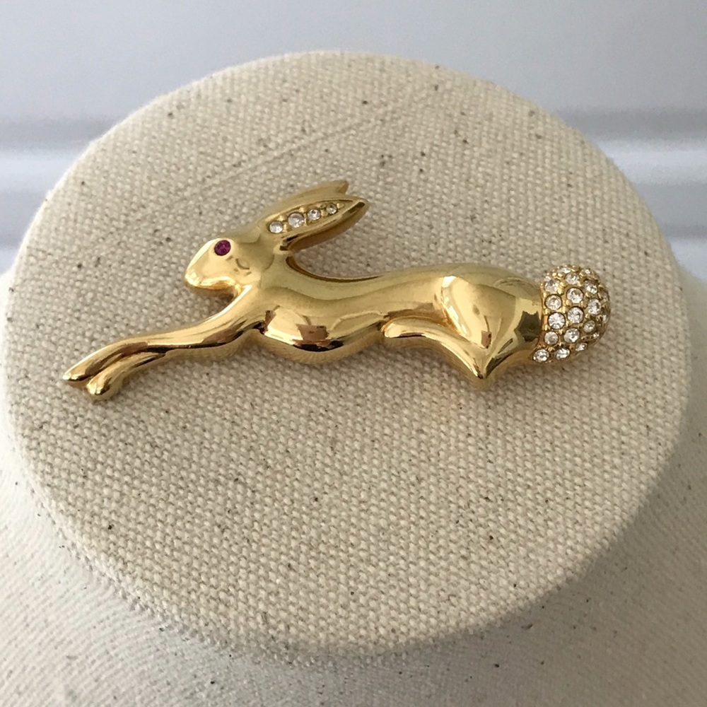 Vintage Swarovski Bunny Brooch